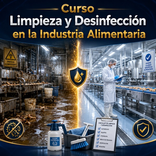 Curso Limpieza y desinfección en la industria alimentaria